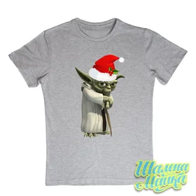 Прикольные футболки: Christmas Star Wars Yoda 1